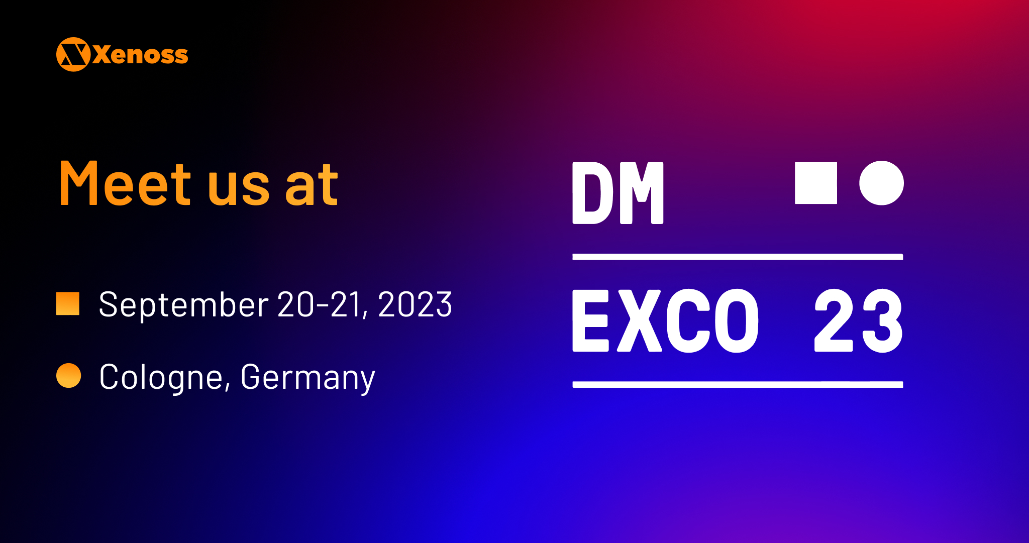 Xenoss is attending DMEXCO 2023 | Xenoss News