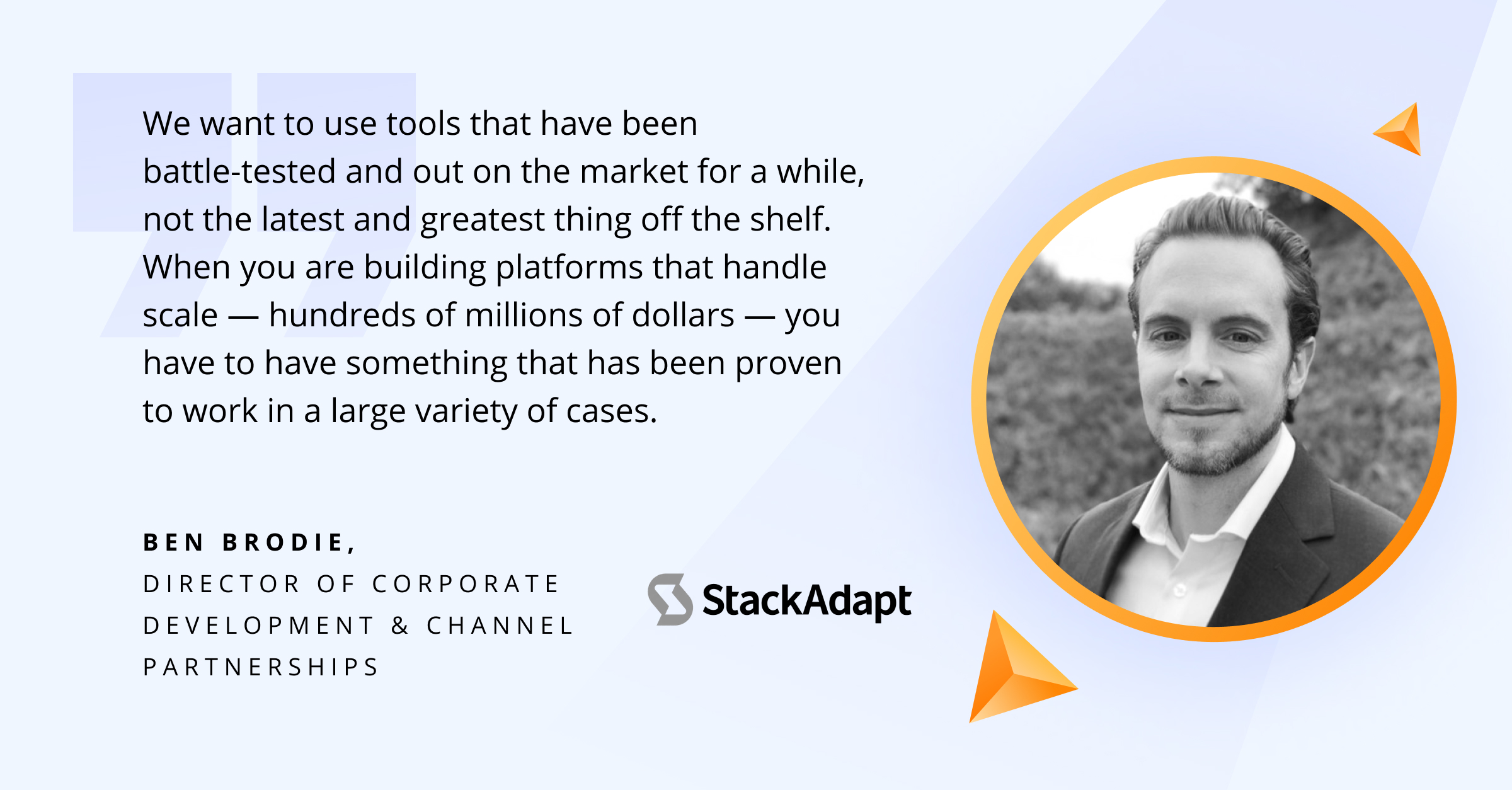 Ben Brodie from StackAdapt shares best practices on choosing app modernization tools | Xenoss Blog