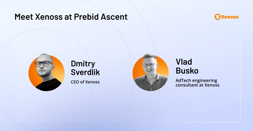 Xenoss team members attending Prebid Ascent in London on May 1st, 2024