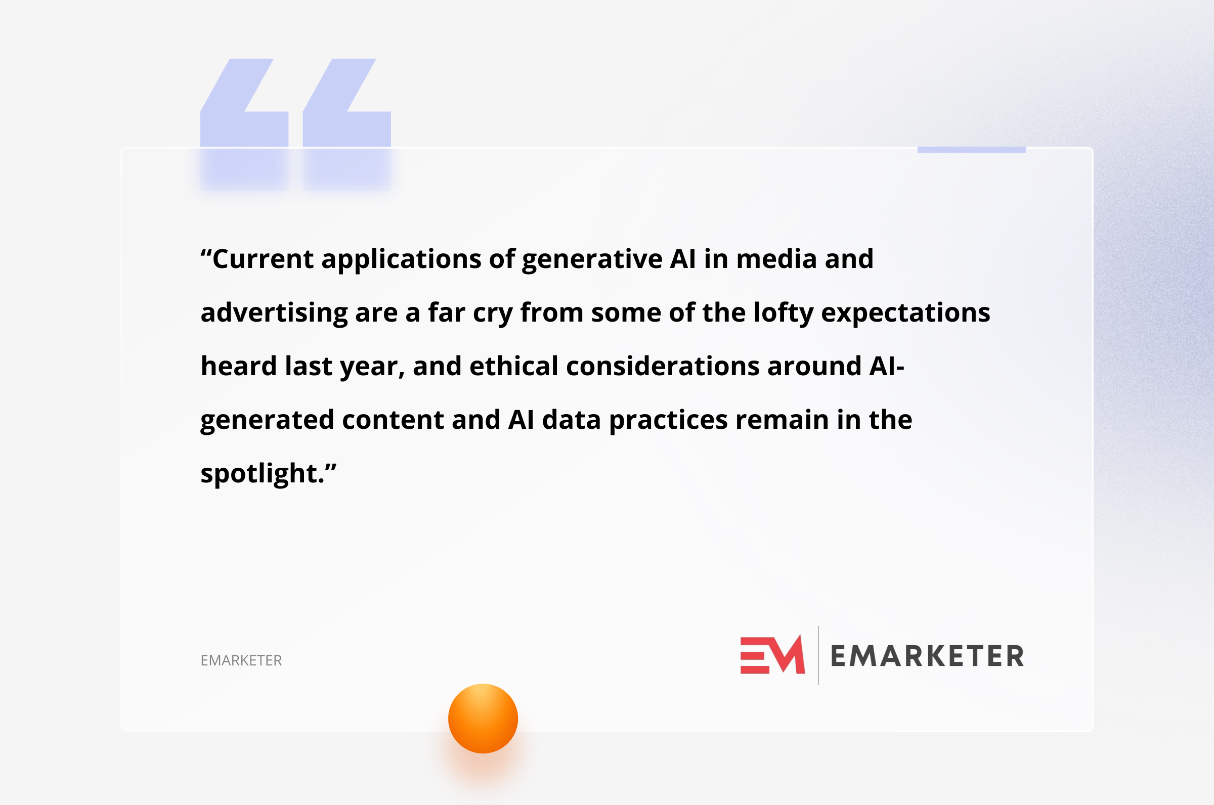 eMarketer highlights the gap between the expectations for AI adoption and realistically feasible applications eMarketer reviews the attitude towards AI applications and ethical concerns at Cannes 2024