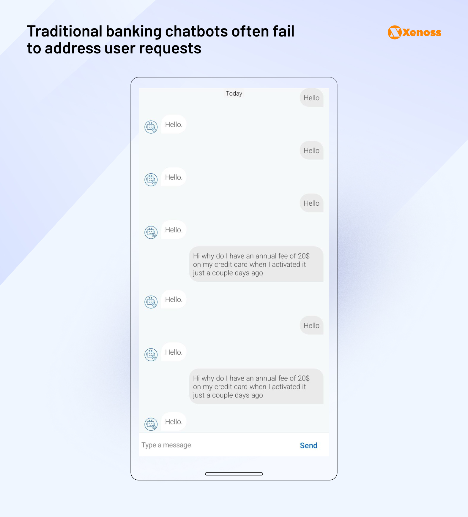 A Reddit user reported an unfulfilling interaction with a banking chatbot