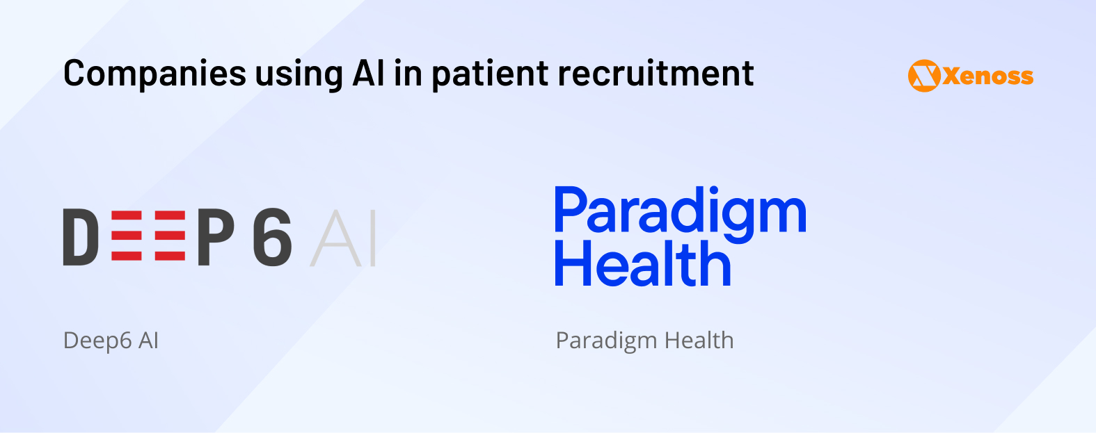 Companies that use AI in patient recruitment Companies that use AI in patient recruitment