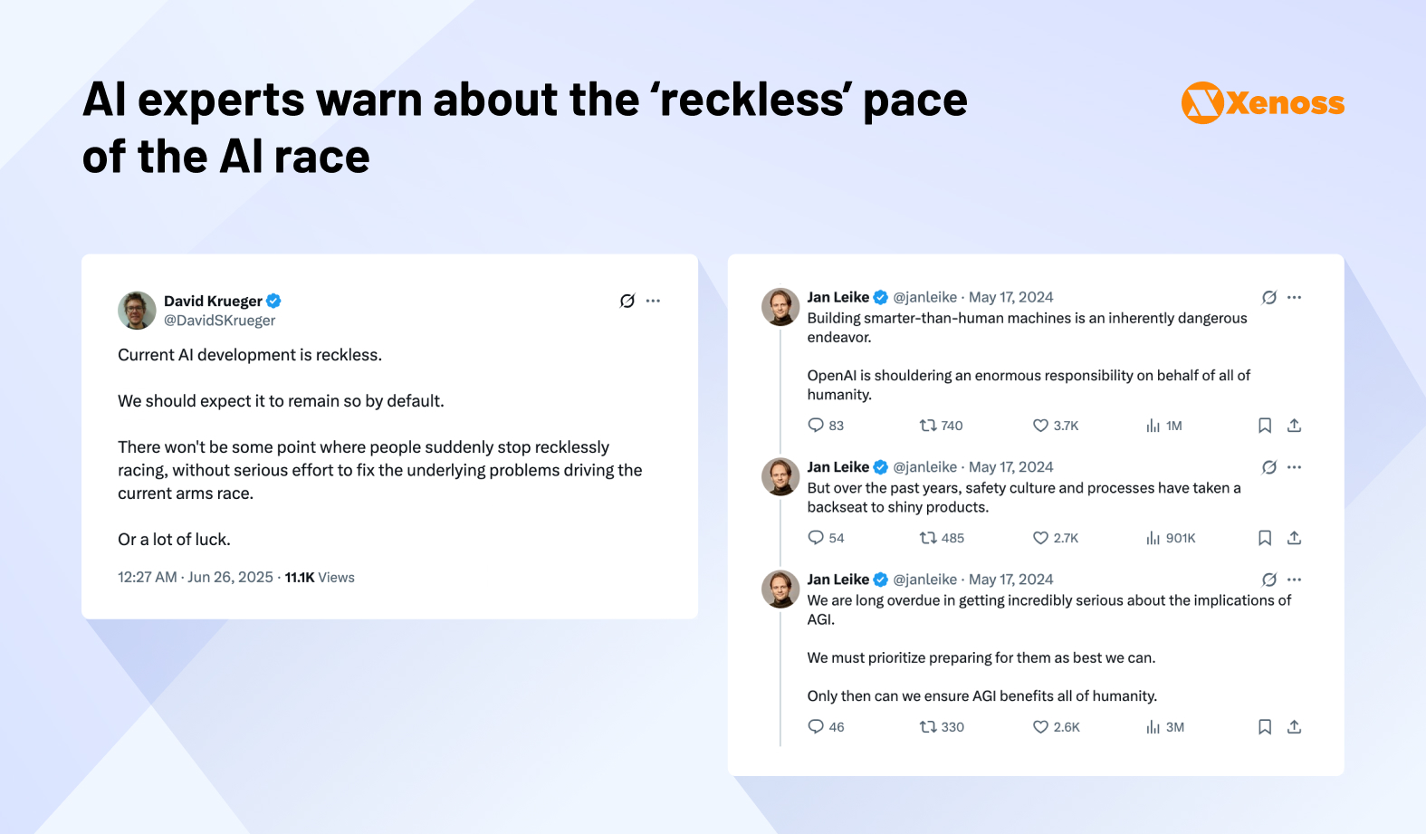 AI experts warn about the ‘reckless’ pace of the AI race