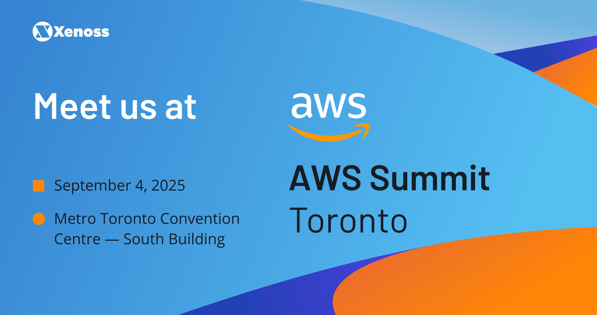 Xenoss is attending AWS Summit in Toronto on September 4
