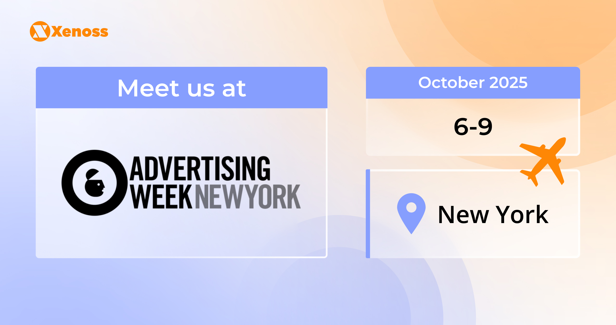 Xenoss is attending Advertising Week in New York on October 6-9