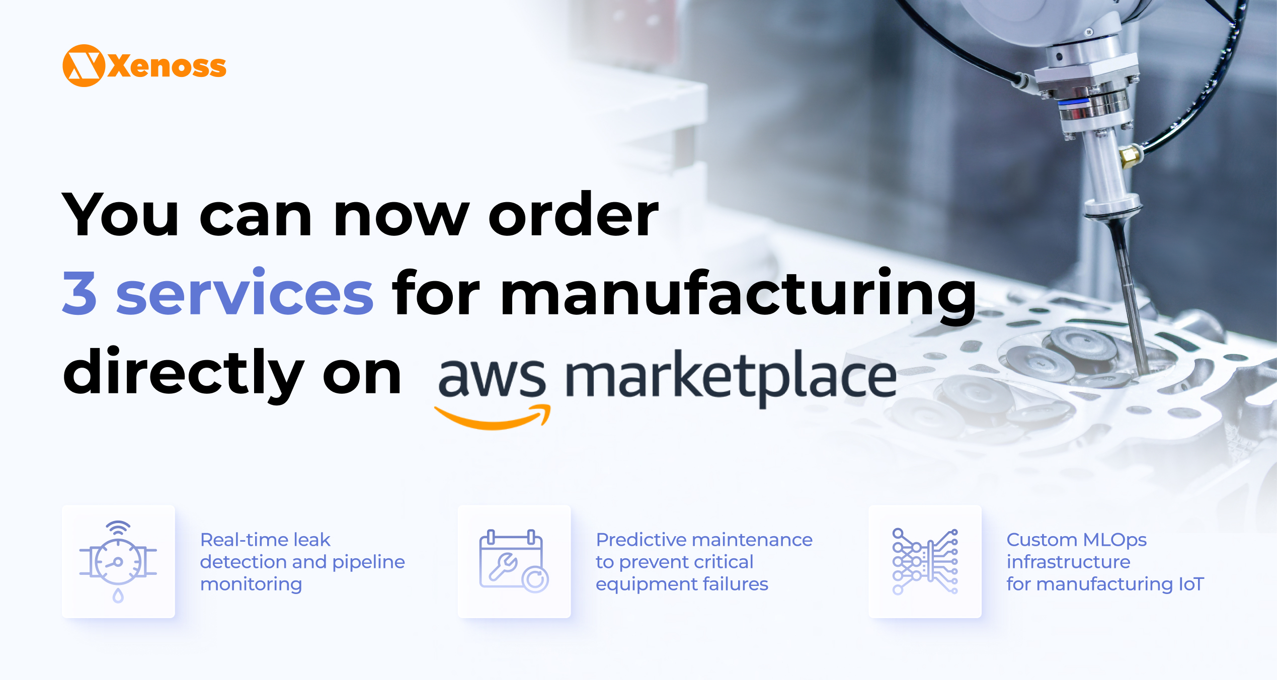 Xenoss manufacturing AI development services directly on AWS Marketplace